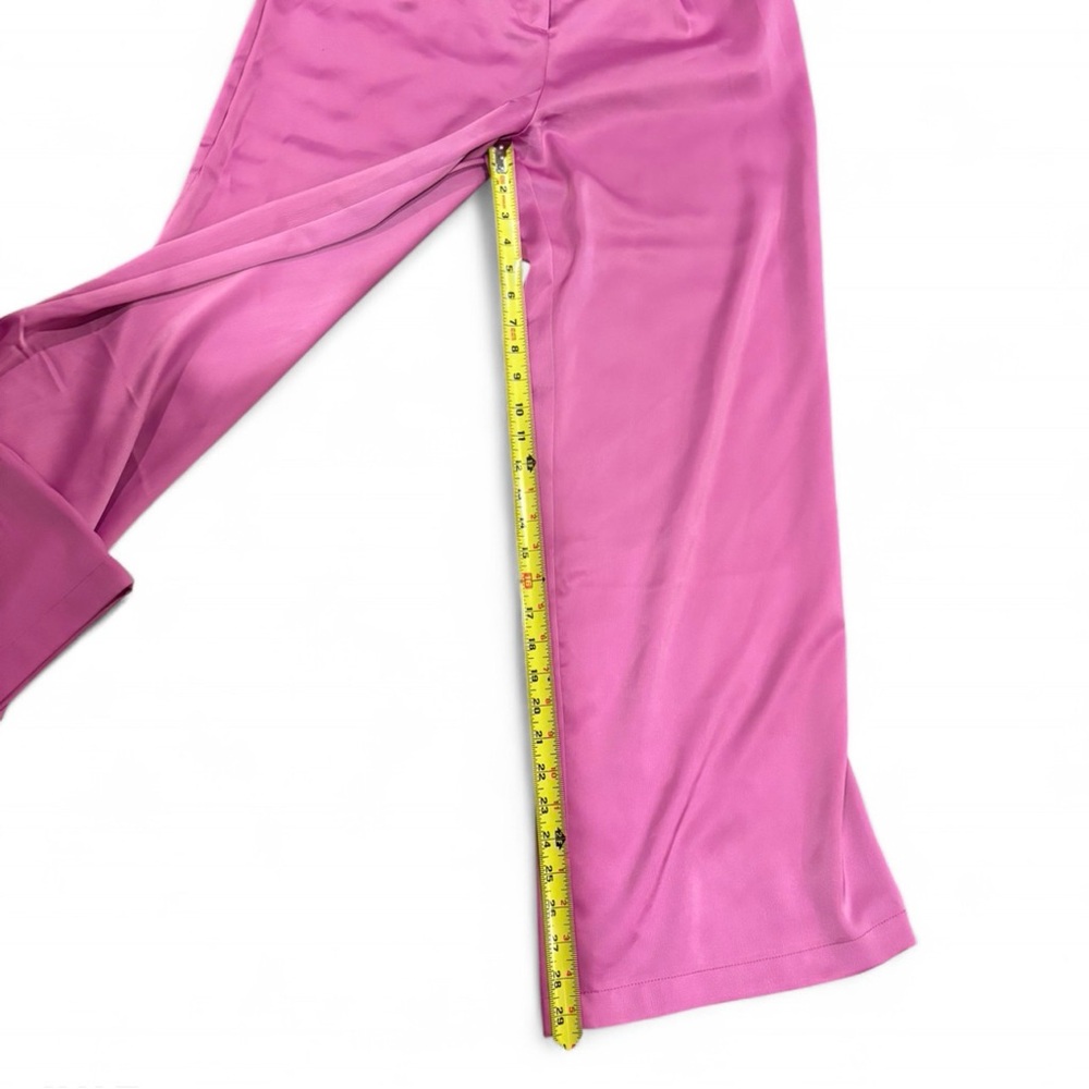House of Harlow 1960 REVOLVE Pink Satin Crop Cami Wide Leg Pants Set Matching - Picture 8 of 15